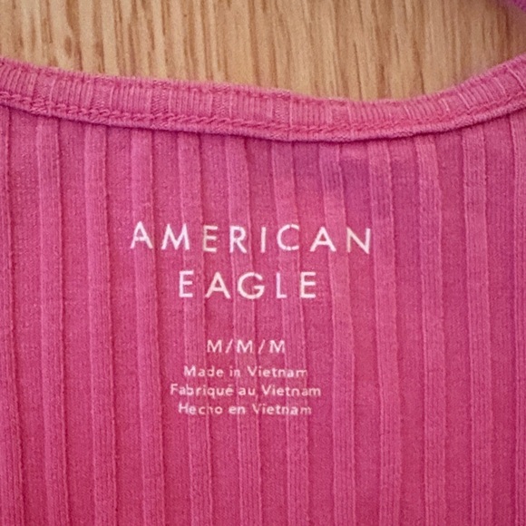 American Eagle Outfitters Pink Ribbed Camisole - Picture 2 of 3
